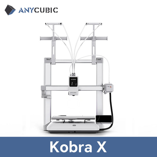 ANYCUBIC Kobra X 3D Printer 2X Speed & Filament Saving Auto Leveling Max 600mm/s Print Speed Soft & Hard Multi-color 3D Printer