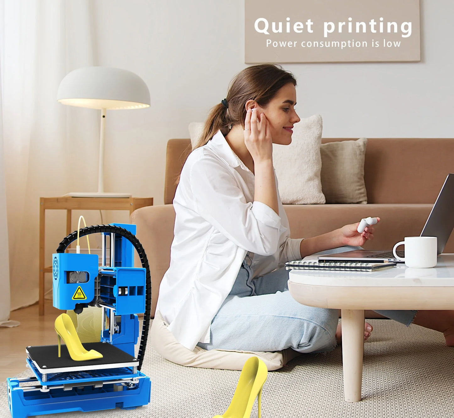 EasyThreed Small 3D Printer K9 10*10cm Supper Mini Desktop No Heated Bed One-Key Printing with TF Card 3D Printer Machine