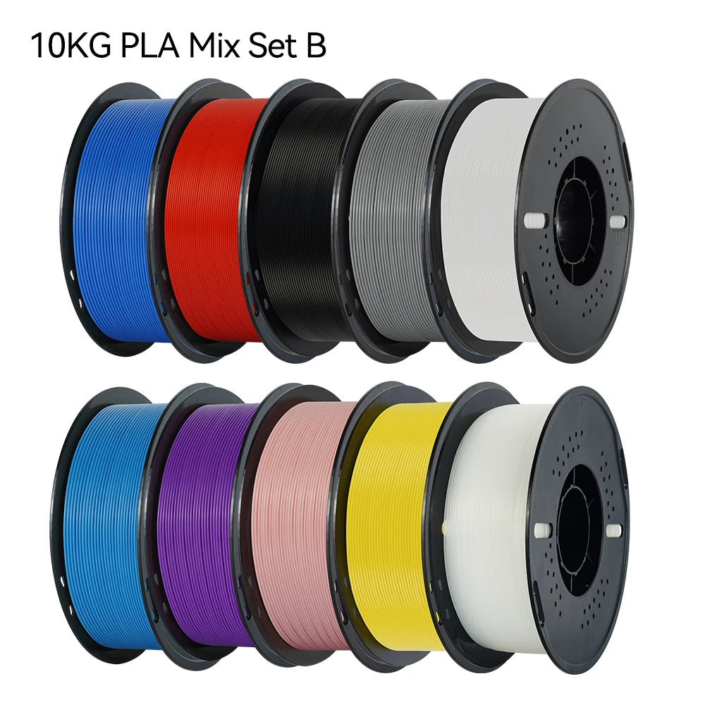 KINGROON 10KG PLA Filament PETG 3d Filament 1.75mm For 3D Printer Filament Bundle Mixed colors FDM Printing Material Fast Ship