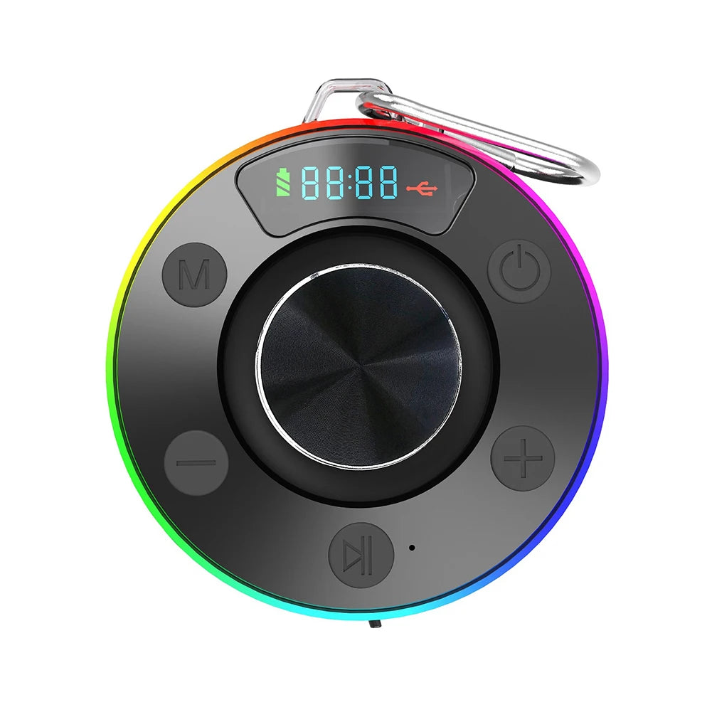 Bluetooth-Compatible 5.3 Shower Speaker IPX7 Waterproof Portable Wireless Speaker Mini Speaker for Kayak Beach Pool Accessories