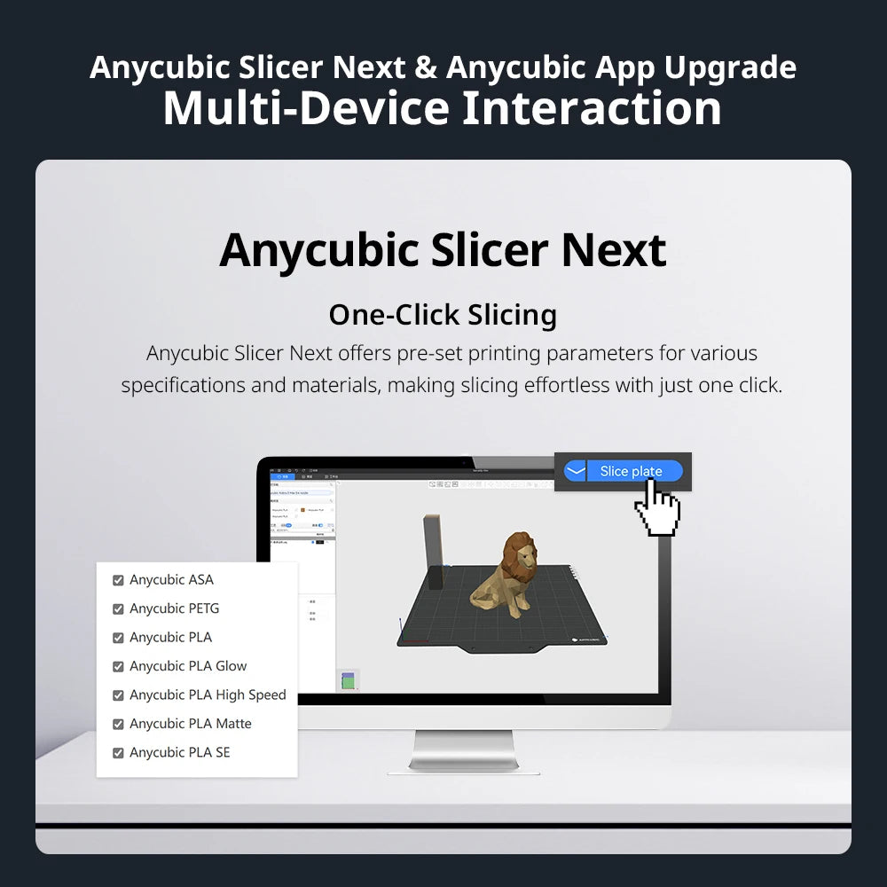 ANYCUBIC Kobra 3 Max Combo Multi-Color 3D Printer Max Speed 600mm/s Massive Build Volume 500*420*420mm Smart APP Control