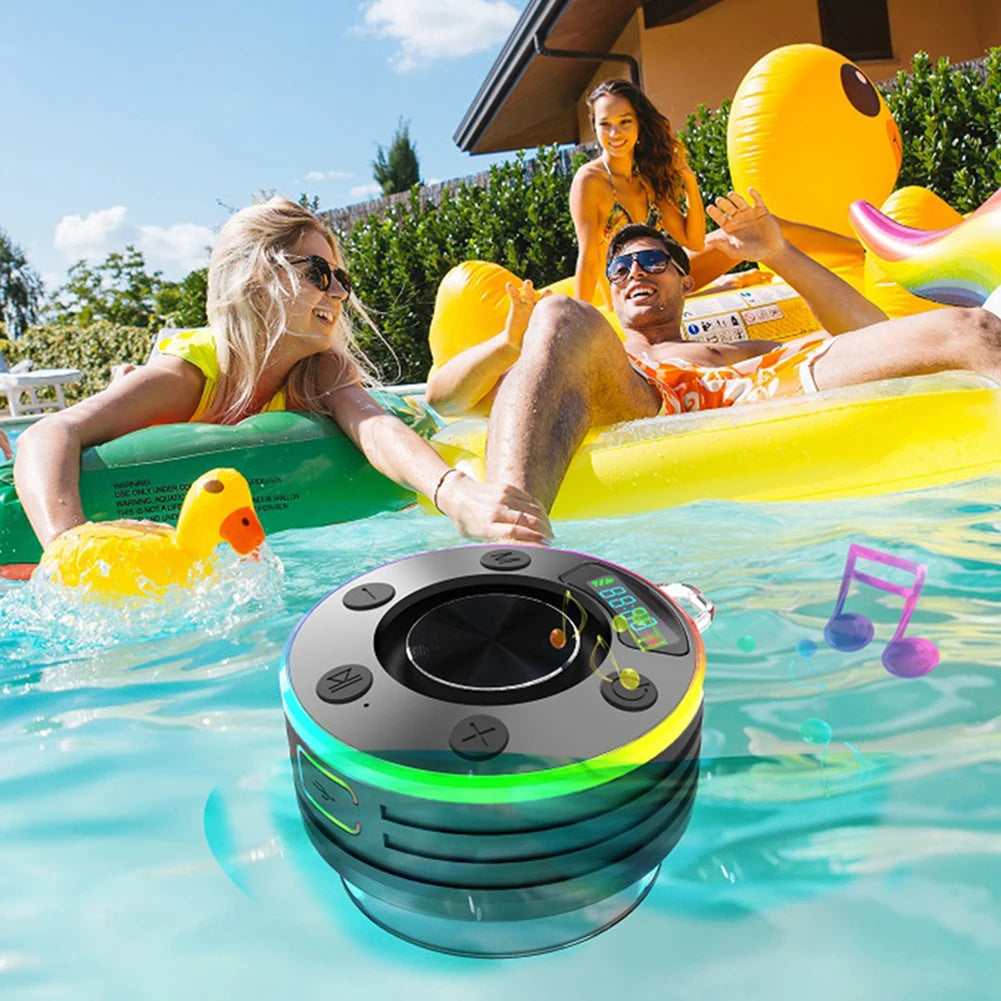 Bluetooth-Compatible 5.3 Shower Speaker IPX7 Waterproof Portable Wireless Speaker Mini Speaker for Kayak Beach Pool Accessories