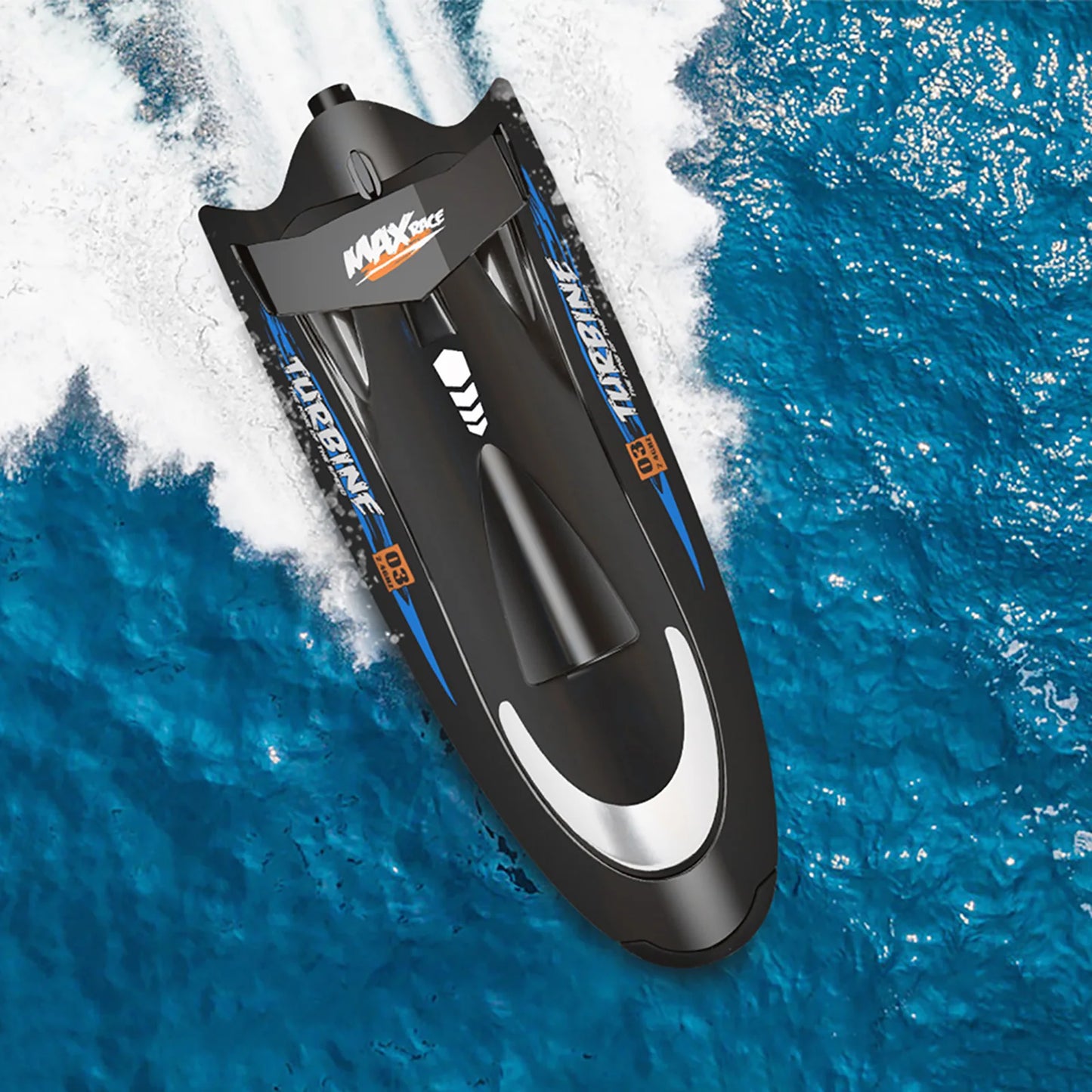 Waterproof RC Speed Boat Flytec V009 30km/h 2.4G 150m Remote Turbine Jet Drive Anti-Collision Electric Watercraft for Kids Adult
