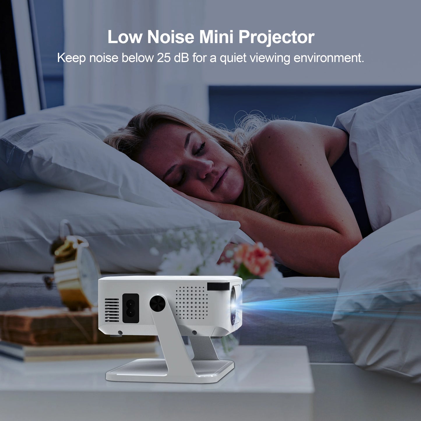 Digital Projector Android With Holder HD Video Smart Projector Outdoor with HDMI USB Wireless Connection for Home Cinema Out