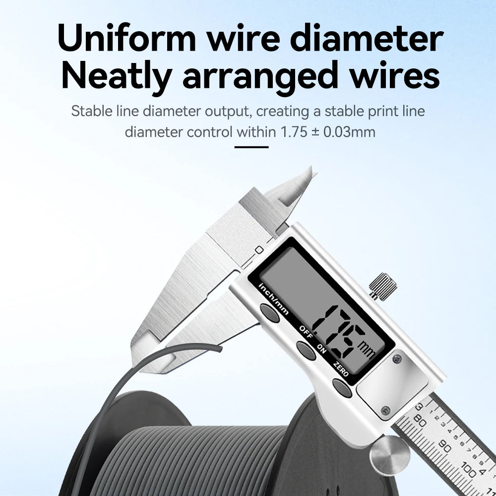KINGROON PETG/HS-PETG 3D Filament 1KG/Roll 1.75mm ±0.03mm 3d printing wire materials black, white, gray Vacuum Packing Fast Ship