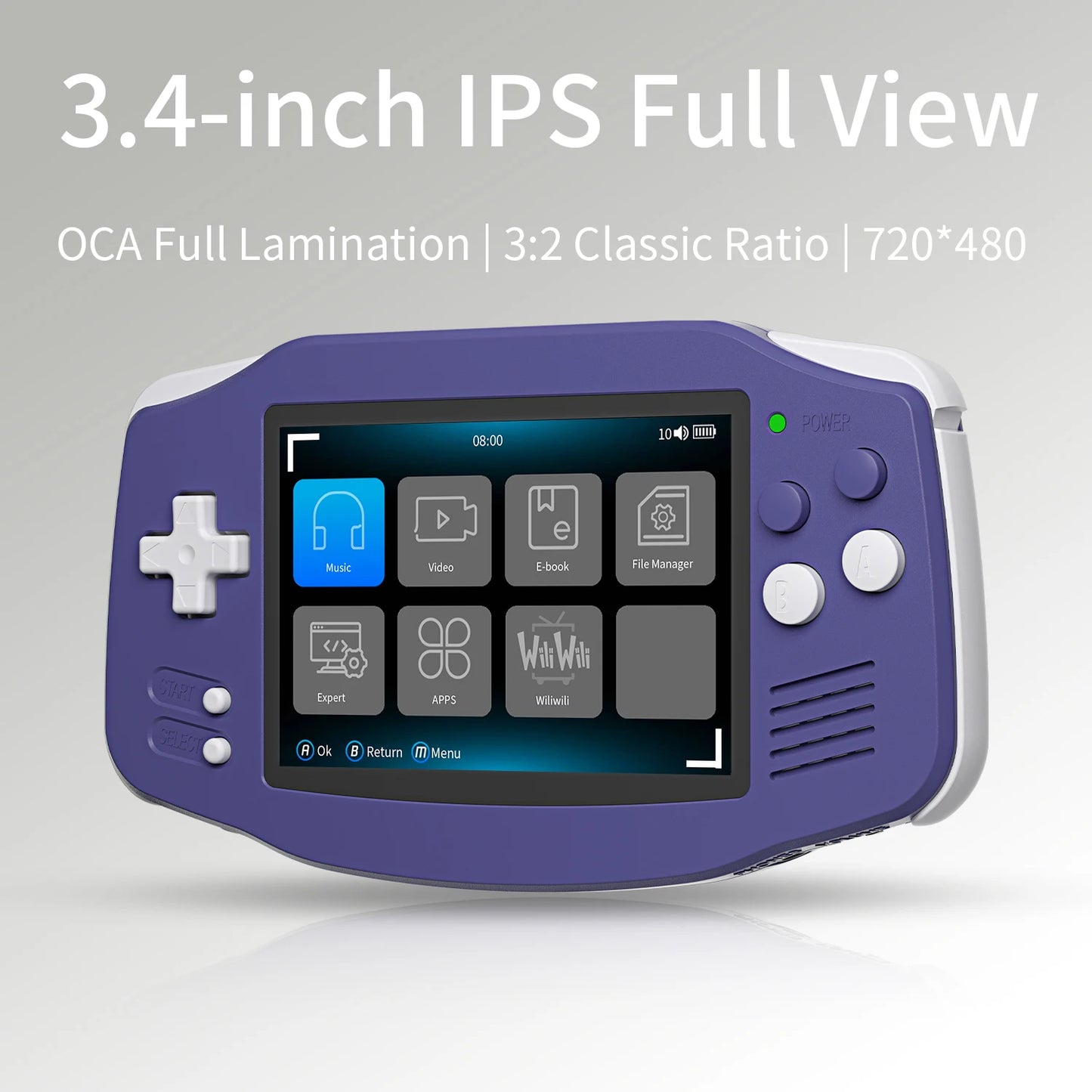 ANBERNIC RG34XX Handheld Game Consoles RG 34XX Retro Gaming Console Linux 64-bit 3500mAh Battery WiFi Bluetooth HD and TV Output