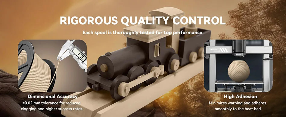JAYO Wood PLA Filament 1.75mm 5Rolls Real Wood Fiber 3D Filament For FDM 3D Printers 15% Wood Fibers 3D printing Materials