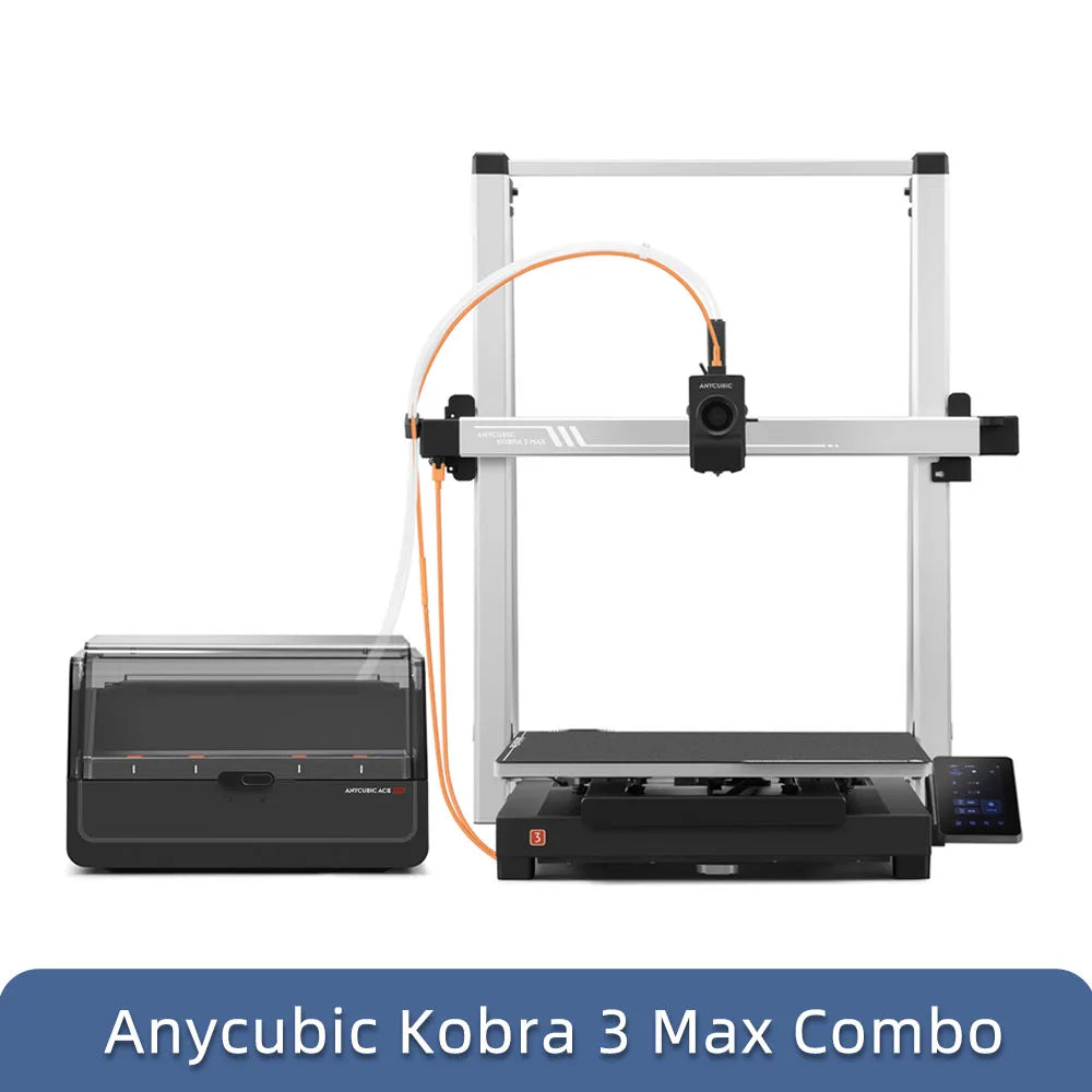 ANYCUBIC Kobra 3 Max Combo Multi-Color 3D Printer Max Speed 600mm/s Massive Build Volume 500*420*420mm Smart APP Control
