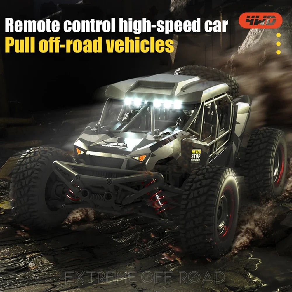 16106 1:16 50KM/H 4WD RC Car With LED Remote Control Off-road Cars High Speed Drift Monster Truck for Kids vs Wltoys 144001 Toys