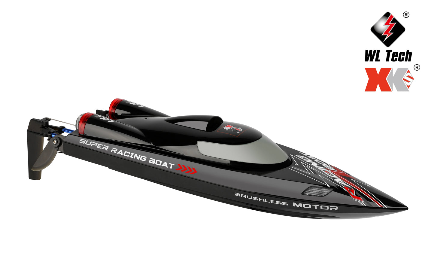 WLtoys WL916 RC Boat 2.4Ghz 55KM/H Brushless High Speed Racing Ship Remote Control Speedboat Toys For Adults with 2 Batteries