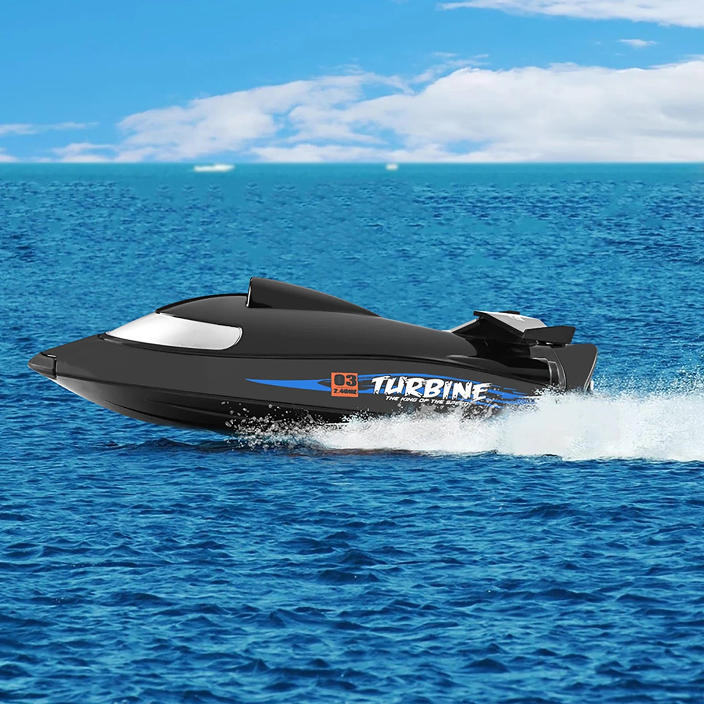 Waterproof RC Speed Boat Flytec V009 30km/h 2.4G 150m Remote Turbine Jet Drive Anti-Collision Electric Watercraft for Kids Adult