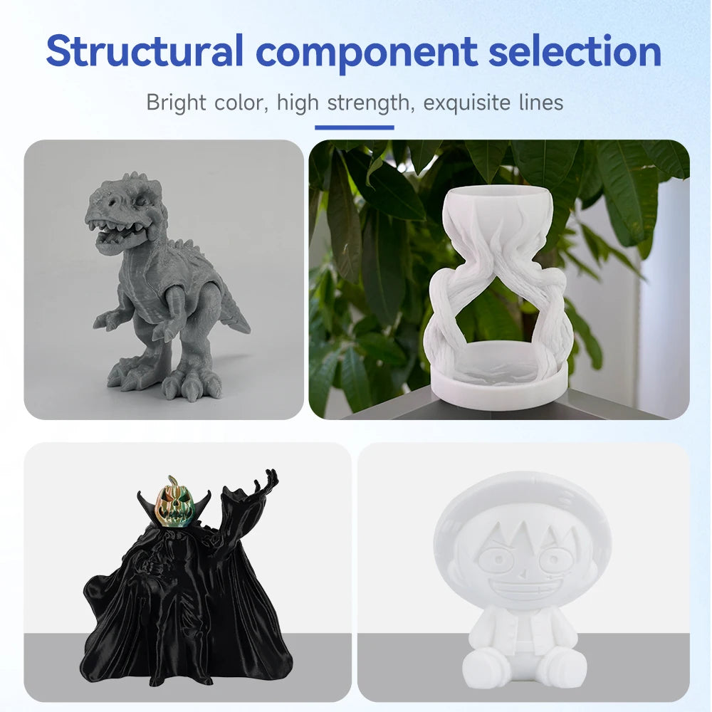 KINGROON PETG/HS-PETG 3D Filament 1KG/Roll 1.75mm ±0.03mm 3d printing wire materials black, white, gray Vacuum Packing Fast Ship