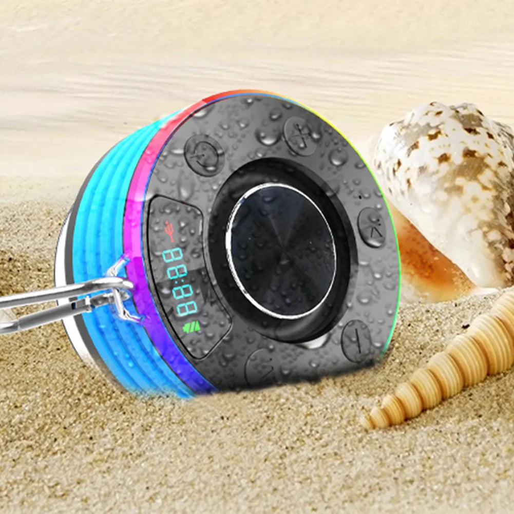 Bluetooth-Compatible 5.3 Shower Speaker IPX7 Waterproof Portable Wireless Speaker Mini Speaker for Kayak Beach Pool Accessories