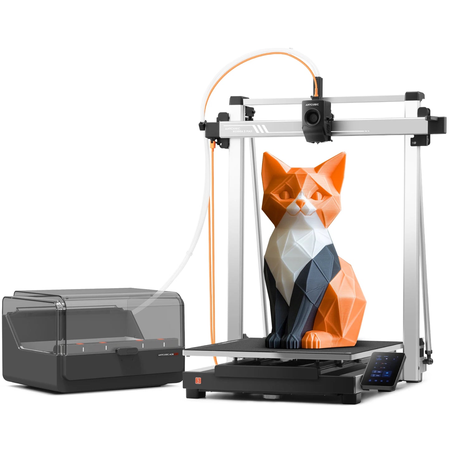 ANYCUBIC Kobra 3 Max Combo Multi-Color 3D Printer Max Speed 600mm/s Massive Build Volume 500*420*420mm Smart APP Control