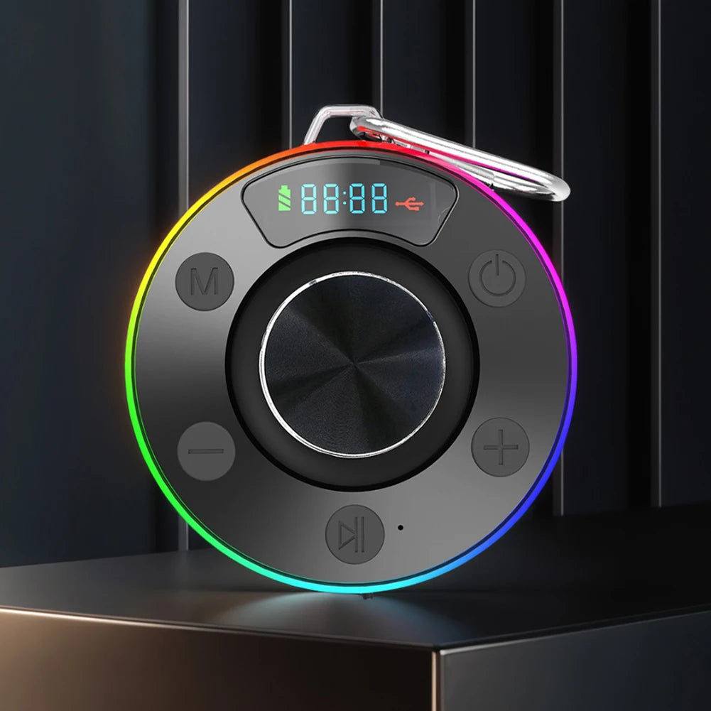 Bluetooth-Compatible 5.3 Shower Speaker IPX7 Waterproof Portable Wireless Speaker Mini Speaker for Kayak Beach Pool Accessories