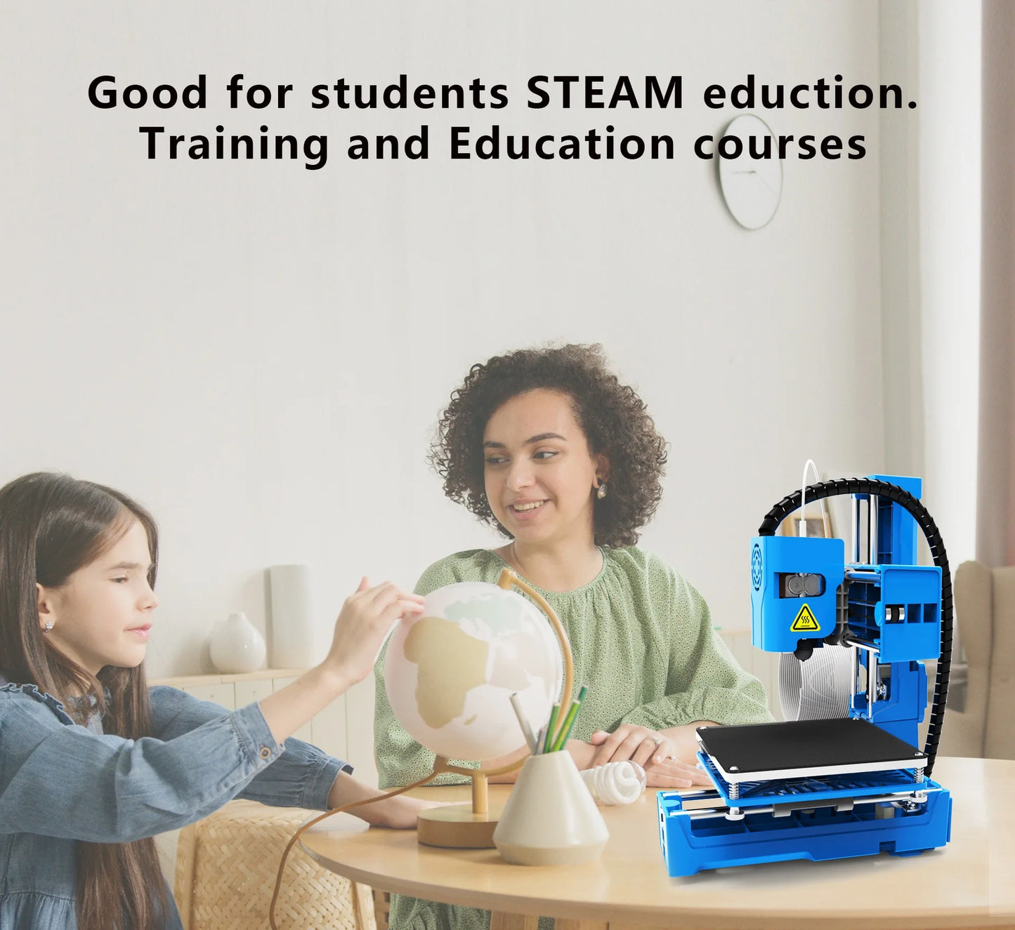 EasyThreed Small 3D Printer K9 10*10cm Supper Mini Desktop No Heated Bed One-Key Printing with TF Card 3D Printer Machine