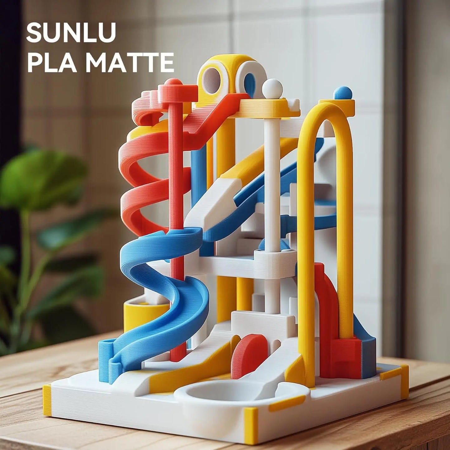 SUNLU Matte PLA 3D Filament 1.75mm Neatly Wound Easy to Use Colorful PLA Matte Surface for Most FDM Printer 3D Printing Material